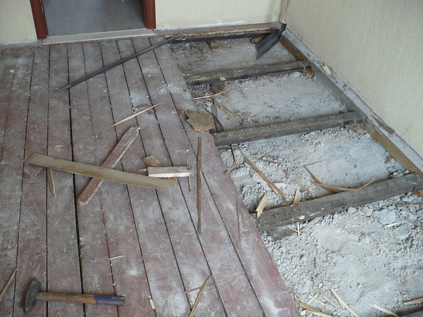 Заливка бетонной стяжки на деревянный пол