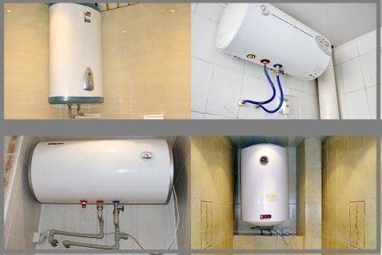 Установка электрического накопительного водонагревателя