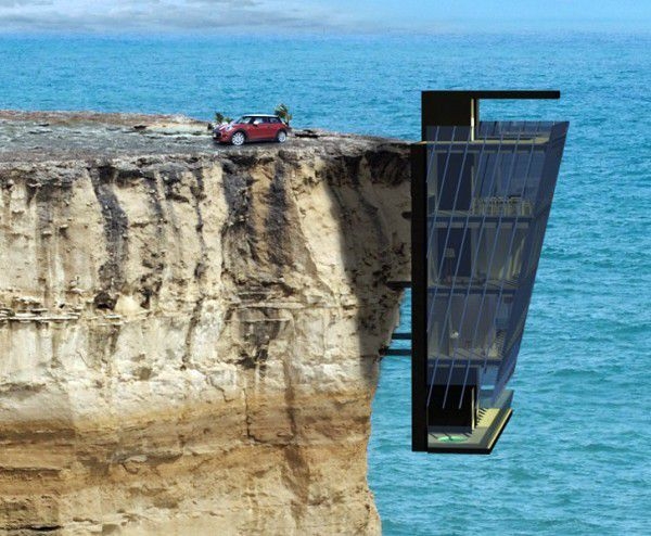 Проект сумасшедшего 5-этажного «Дома на утёсе» от австралийской компании «Modscape».