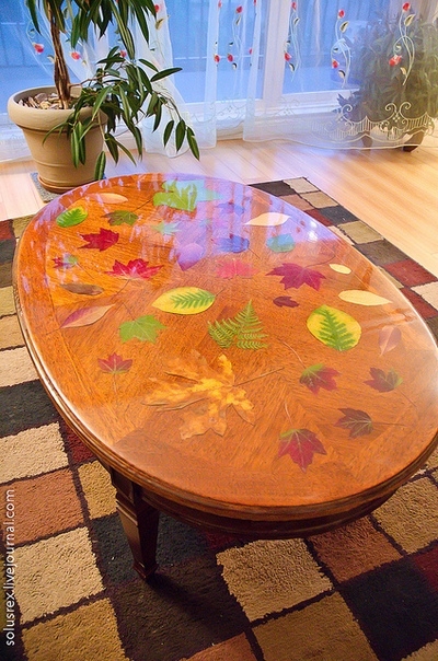 Кофейный столик в гостинную- Осень.