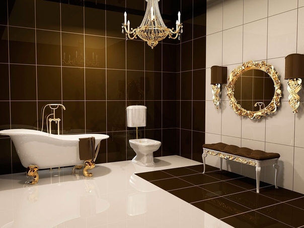 Ванная комната в стиле барокко.