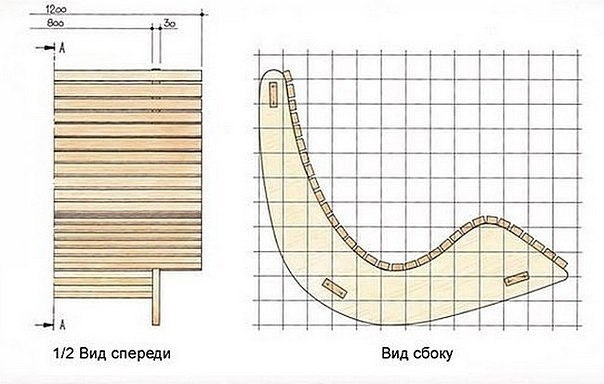 Кресло – качалка для балкона или дачи своими руками