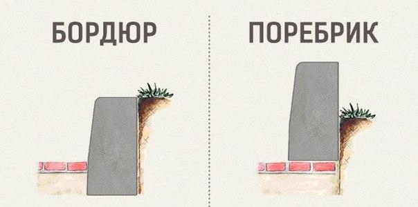 Чем бордюр отличается от поребрика