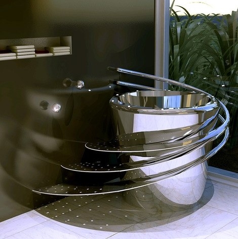 Окутанная шармом, электрическая чаша ванны «Tub-E» от компании Wild Terrain Designs украсит Вашу ванную комнату. Она поставляется в цвете «медь» и «сталь», и оба варианта в равной степени прекрасны, их роскошная краса изменит внешний облик всякого простра