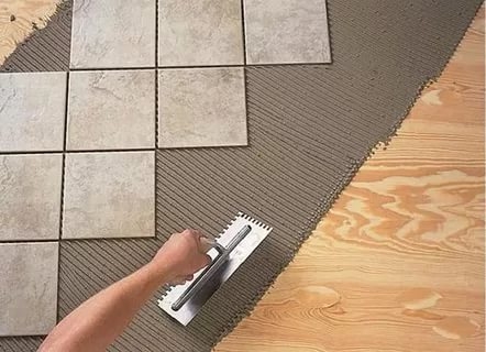 Технология укладки плитки по деревянному полу