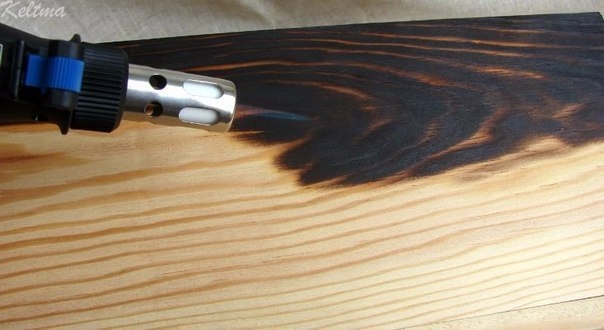 Технология обжига древесины.