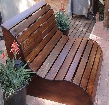 Скамейки для сада своими руками из подручных материалов